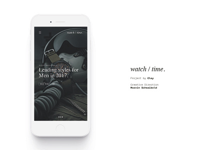watch / time concept mobil design responsive ui ux
