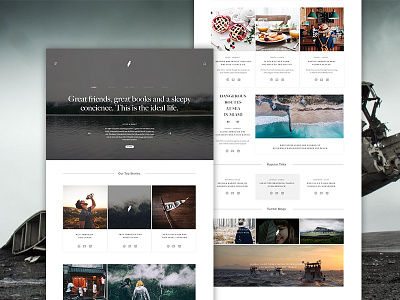 Spear & Rabbit - Blog Template design screendesign ui ux webdesign website