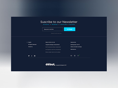 Début clean landing minimal page ui ux webdesign website