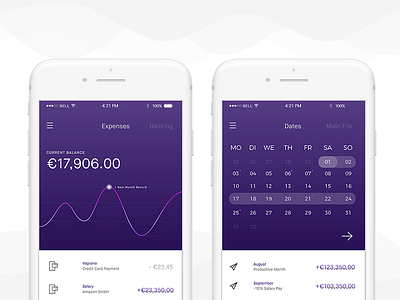 Monsun Banking App banking concept design iphone minimal minimalistic mobil screen ui ux website