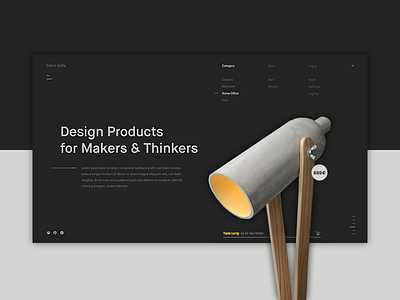 Design Products Landing Page