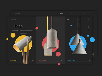 Design Products Shop Page concepts design landingpage minimal portfolio screendesign shapes shop typography ui ux web
