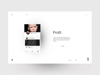 Swipsh Profil (Light) clean design interface minimal navigation ui website