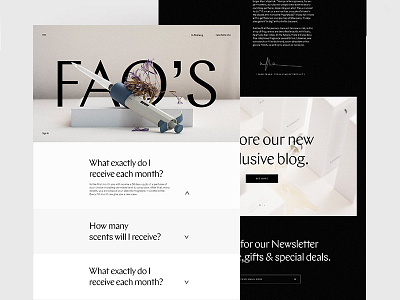 Yuniqu Website (FAQ's - About) clean concept design interface screendesign typography ui ux