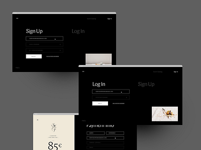 Yuniqu - Log In branding clean concept design interface minimal screendesign typography ui webdesign website