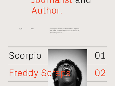 James Black clean concept design minimal typography web webdesign website