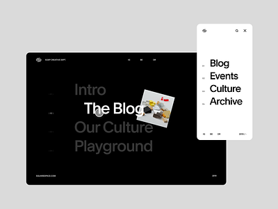 SQSP Creative Department clean design interface responsive screendesign typography ux web webdesign website