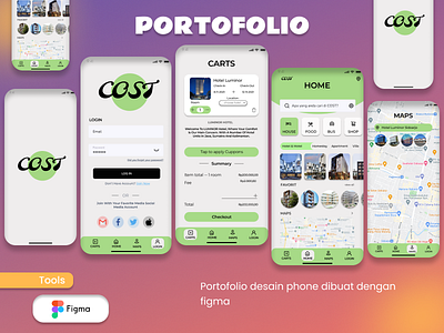 Phone Portofolio Desain animation branding graphic design logo ui