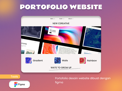 Website Portofolio Desain 3d branding graphic design logo motion graphics ui