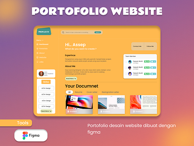 Website Portofolio Desain Profi.le CV