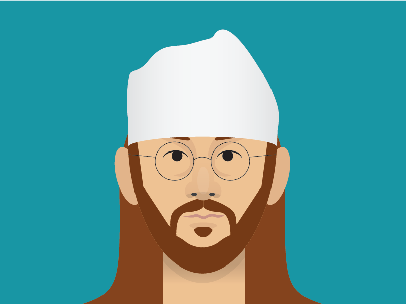 David Foster Wallace vector portrait illustration infinite jest david foster wallace