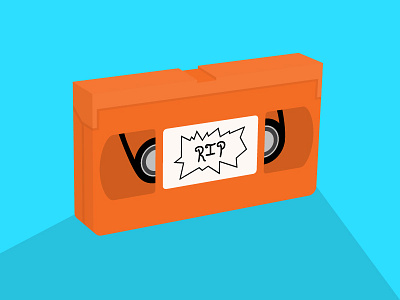 Used to like orange cassette tapes nickelodeon orange retro vector vhs