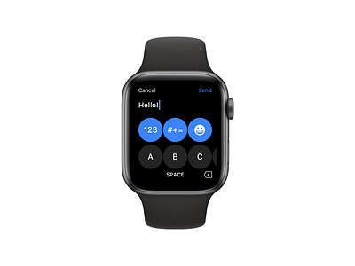 Apple Watch Keyboard Prototype design keyboard simplicity ui ux watch