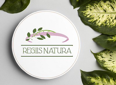 Natural Cosmetics Brand " Regiis Natura " beauty biodegradable brand branding cosmetics design graphic design logo natural typography