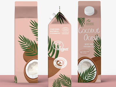 Packaging Design Body Milk body milk brand branding cosmetics design graphic design natural packaging packaging design