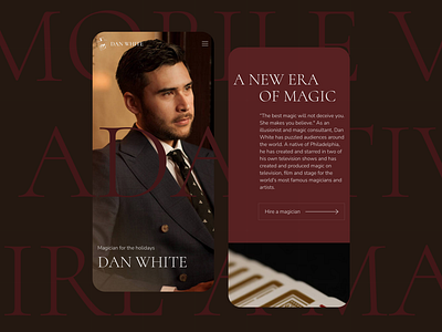 Dan White magician website