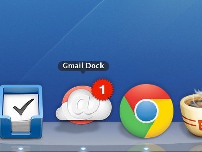 Gmail Dock badge count app icon illustration logo