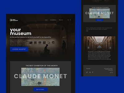 Home page of museum