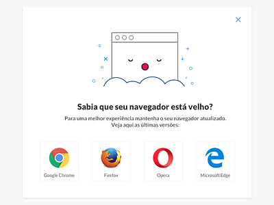 Old Browser Modal illustration modal old browser outdated browser