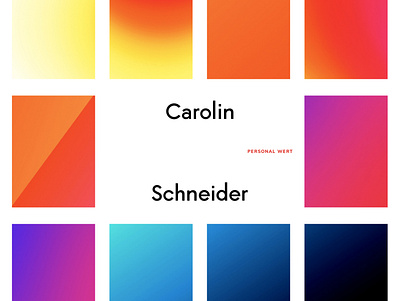 Carolin Schneider - visual identity and art direction animation branding colour corporate design gradient graphic design icon logo motion graphics typography