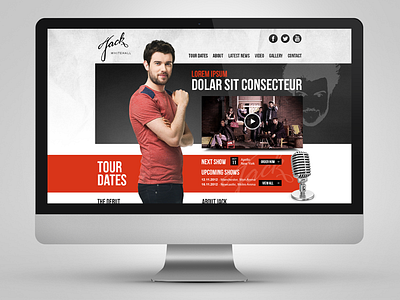 The New Jack Whitehall Website internet logo web web design website