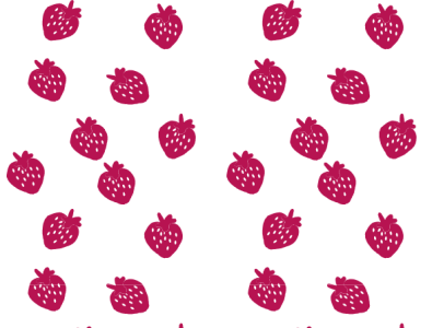 Strawberry Pattern branding graphic design