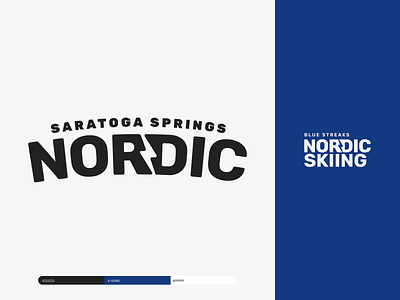 Saratoga Springs Nordic Skiing Logo Visual