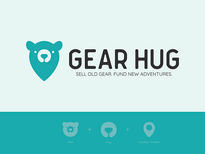 Gear Hug Logo Visual adobe bear brand identity branding creative suite design graphic design graphic designer hug illustration logo logo design