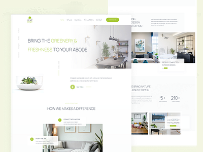 Interior Design Homepage agency custom website ui uiux website website design