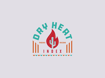 Dry Heat Index branding icon illustration lettering logo retro sport thicklines typography vintage