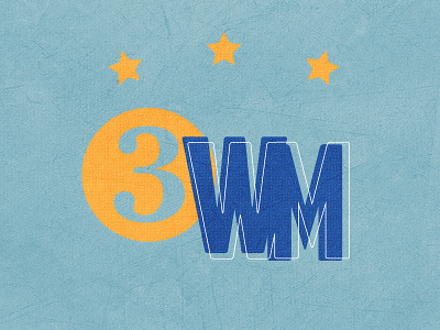 3 Wisemen Lockup baseball christmas icon illustration lettering logo pennant retro sport type vector vintage