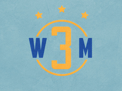 3 Wisemen Lockup baseball christmas icon illustration lettering logo pennant retro sport type vector vintage
