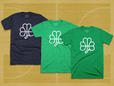 ShamROCK basketball hoops icon illustration lettering logo retro sport thicklines vector vintage