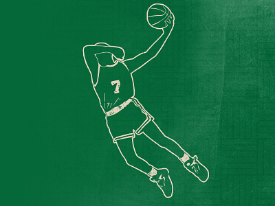No Look basketball drawing handmade illustration logo retro sport vector
