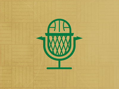 Podcast Logo basketball icon illustration logo logodesign logomark podcast sport thicklines vector