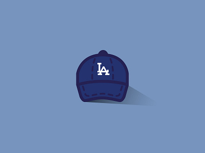 Dodgers baseball icon illustration logo sport thicklines vector vintage