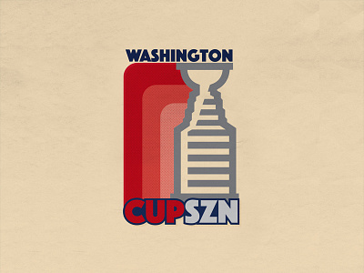 Cup Szn drawing hockey icon illustration lettering logo retro texture thicklines typography vintage