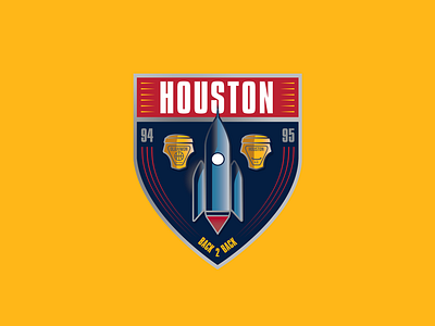 Houston Badge ballislife branding design drawing hoops icon illustration lettering logo retro sport thicklines typography vector