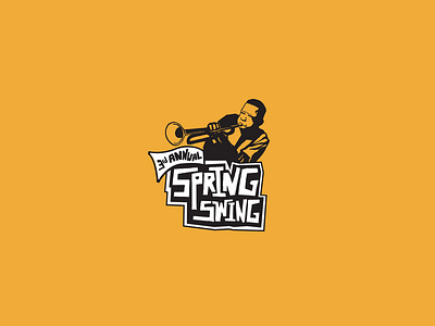 Spring Swing Logo branding design drawing handtype icon illustration lettering logo music retro type typography vector