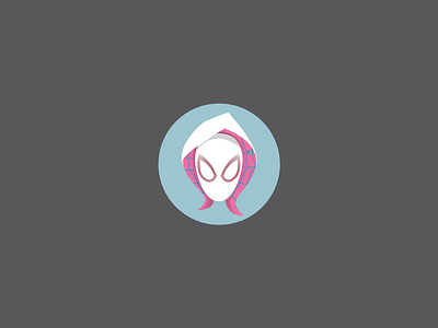 Spider-Gwen branding design icon illustration logo retro thicklines ui vector vintage