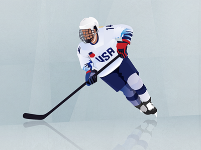 Women's Worlds design hockey illustration retro sport teamusa usa vector vintage