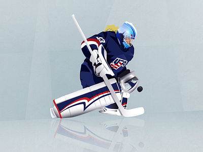 Women's Worlds hockey icon illustration retro sport vector vintage