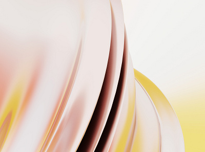 3D Abstract Render 3d abstract background banner blender blender3d curves flow gradient header organic pink render visuals wallpaper warm wave waves yellow