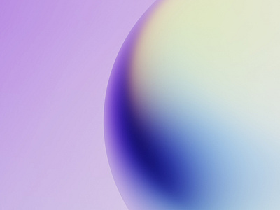 Glass sphere with colorful gradient