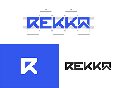 Rekka Construction + Variants brand construction graph gym logomark