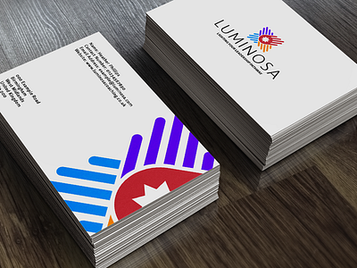 Luminosa Business Cards brand mark design graphic design logo logo mark