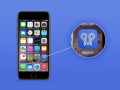 Match App Showcase app dating app home screen iphone layout showcase ui