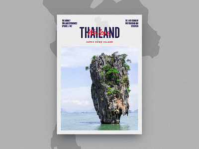 James Bond Island branding layout design photography poster series print thailand