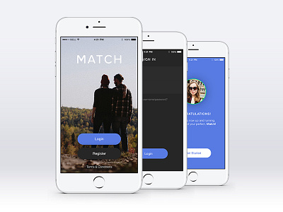 Match Project Preview after effects animation dating app design icons interface love match mobile motion ui
