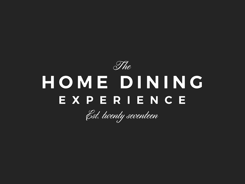 Home Dining Progression branding catering food and wine industry logo logomark restaurant